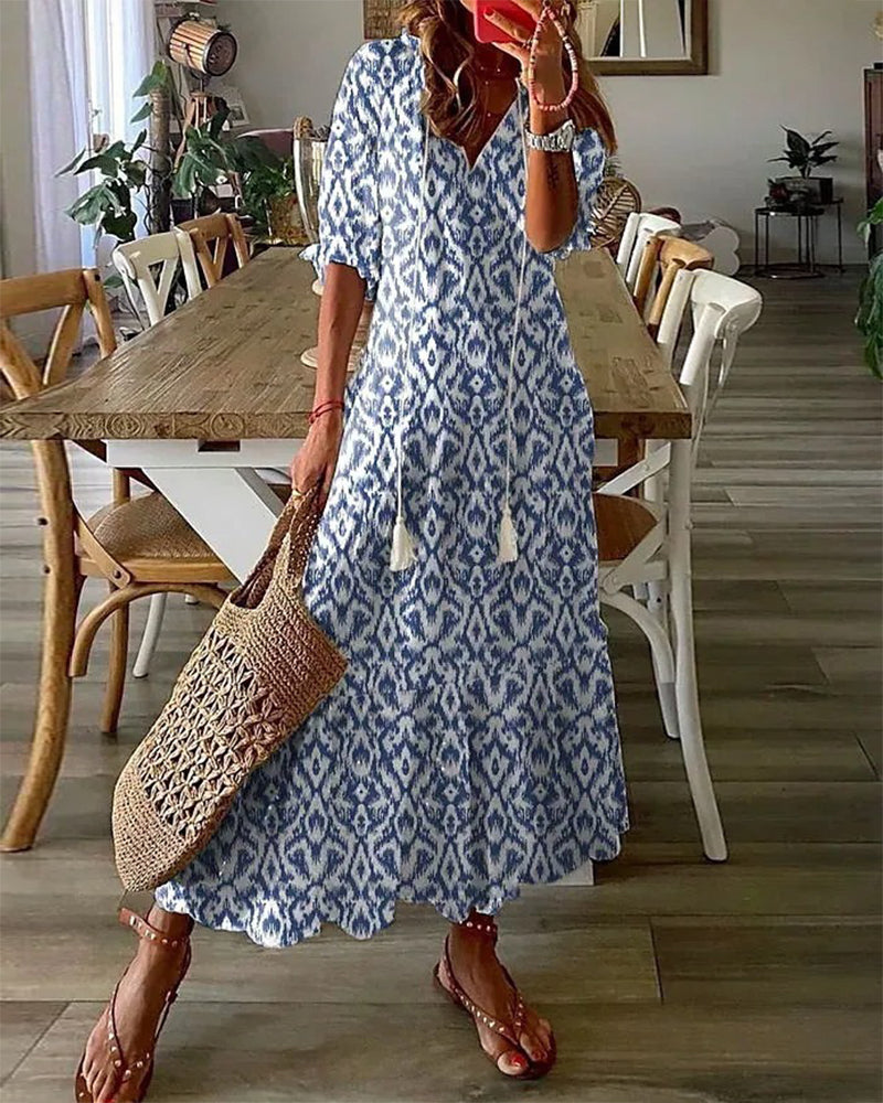 Michaela - Vestito Boho con Copertura per la Pancia