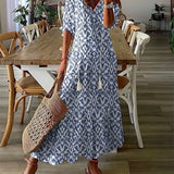 LUNA | ABITO MIDI STILE BOHO SENZA SFORZO