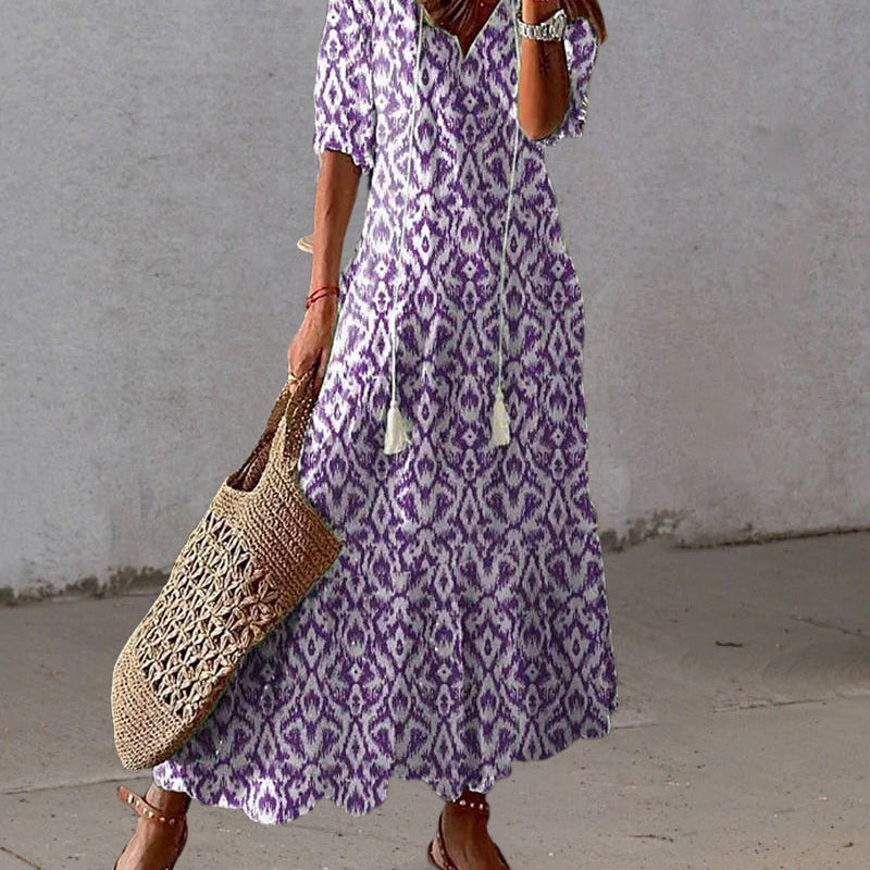 Michaela - Vestito Boho con Copertura per la Pancia