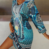 Emelia - Abito Stampato Bohemien Vibrante
