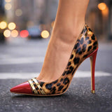 TACCHI A PUNTA CON MOTIVO LEOPARDO NATALIA MONROE