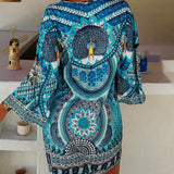 Emelia - Abito Stampato Bohemien Vibrante