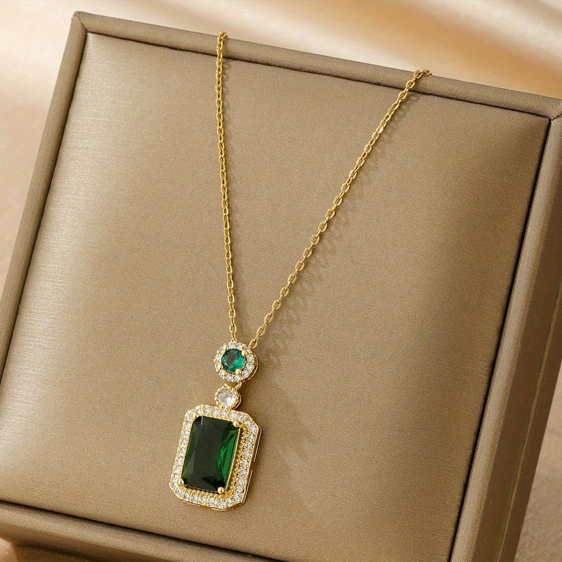 Collana Greta con Pietra di Smeraldo