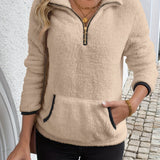 Juliette | Felpa con cappuccio zip a mezza altezza