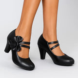 Scarpe con tacco Bella a fiocco
