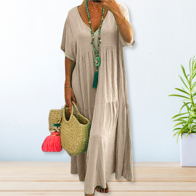 Maelis | Abito in Cotone e Lino
