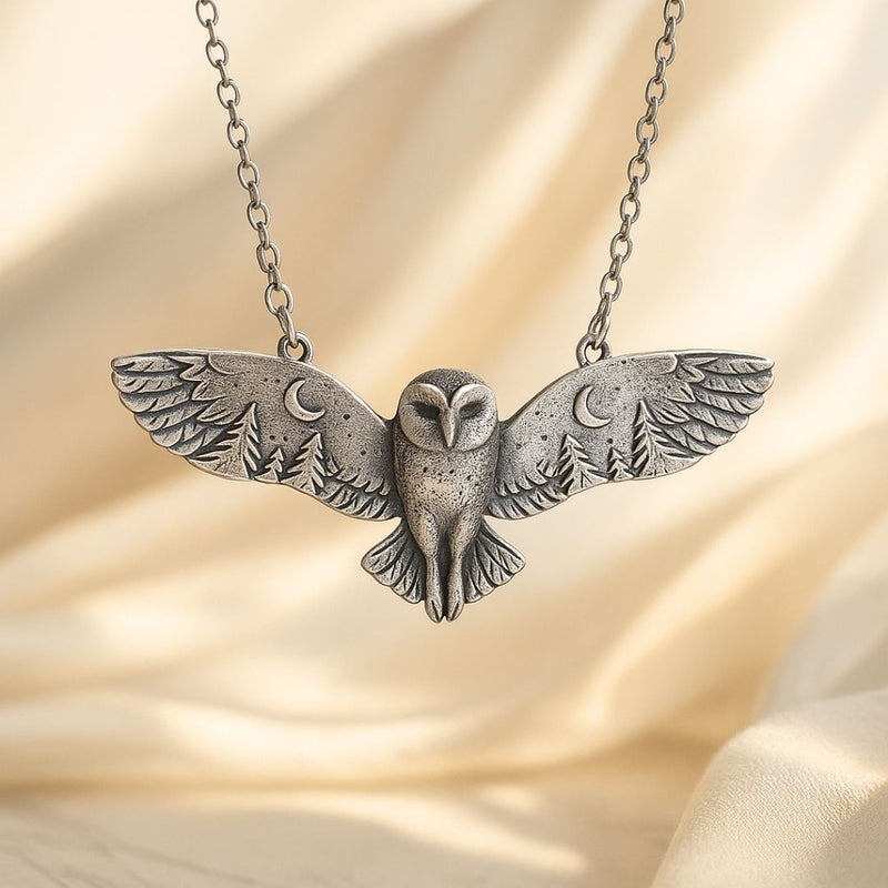 Collana Vintage Gufo Luna