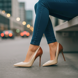 Scarpe con Tacco Celeste Arlo