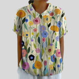 Top Floreale Confortevole ed Elegante