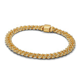 Bracciale Cubano Pave in Oro Senza Tempo