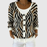 Cardigan in Maglia Confortevole Bottonato