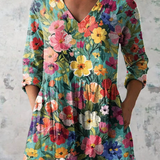 Nora | Blusa Lunga con Scollatura a V