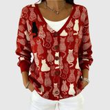 Cardigan in Maglia Confortevole Bottonato