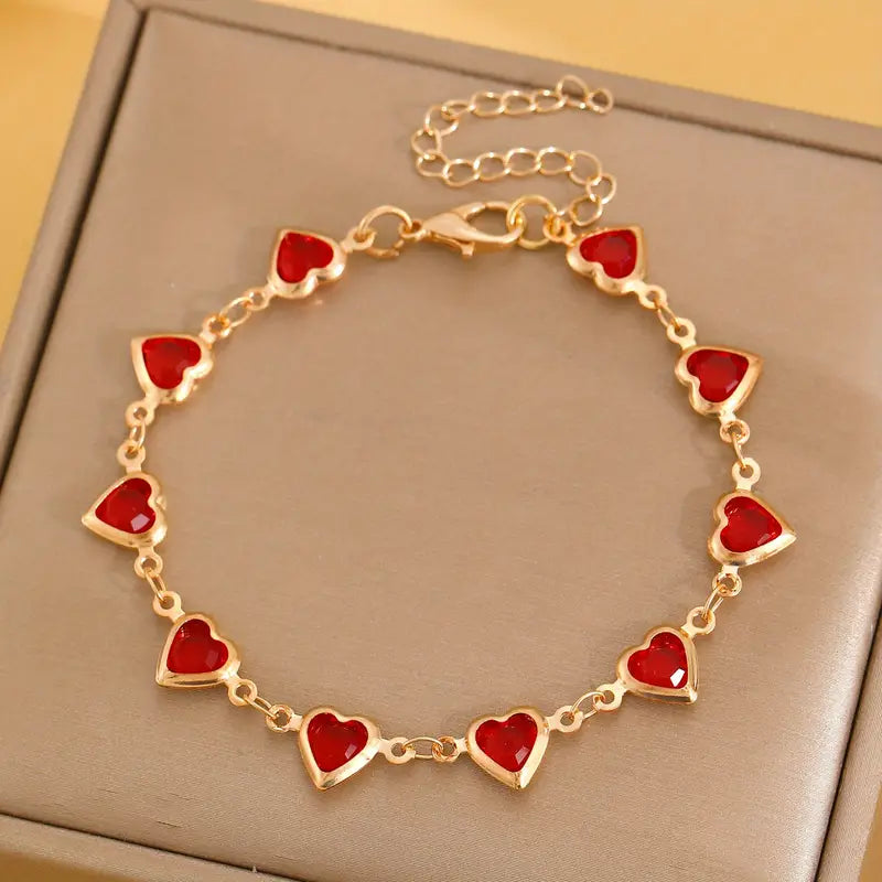 Bracciale in Oro a Cuore Garnetelle Ophelyra
