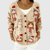 Cardigan in Maglia Confortevole Bottonato