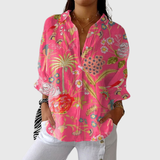 Blusa leggera e colorata con stampa
