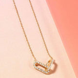 Pendente a Doppio Nodo Ovale con Diamante
