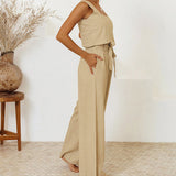 Megan - Completo Top Minimalista e Pantaloni Svasati