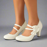 Scarpe con tacco Bella a fiocco