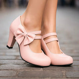Scarpe con tacco Bella a fiocco