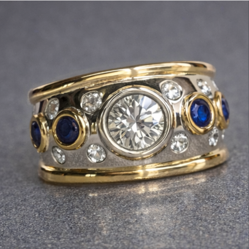 Anello Vintage Ovale in Oro
