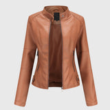 Giorgina™ - Giacca in Pelle Elegante per Donne