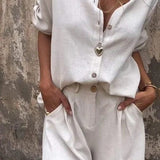 Melda - Completo Button Down Traspirante