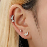 Piercing Labret con Opale a 3 Petali