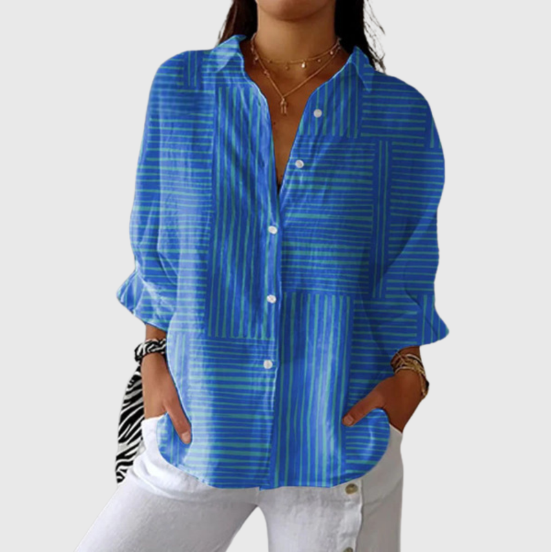 Blusa leggera e colorata con stampa