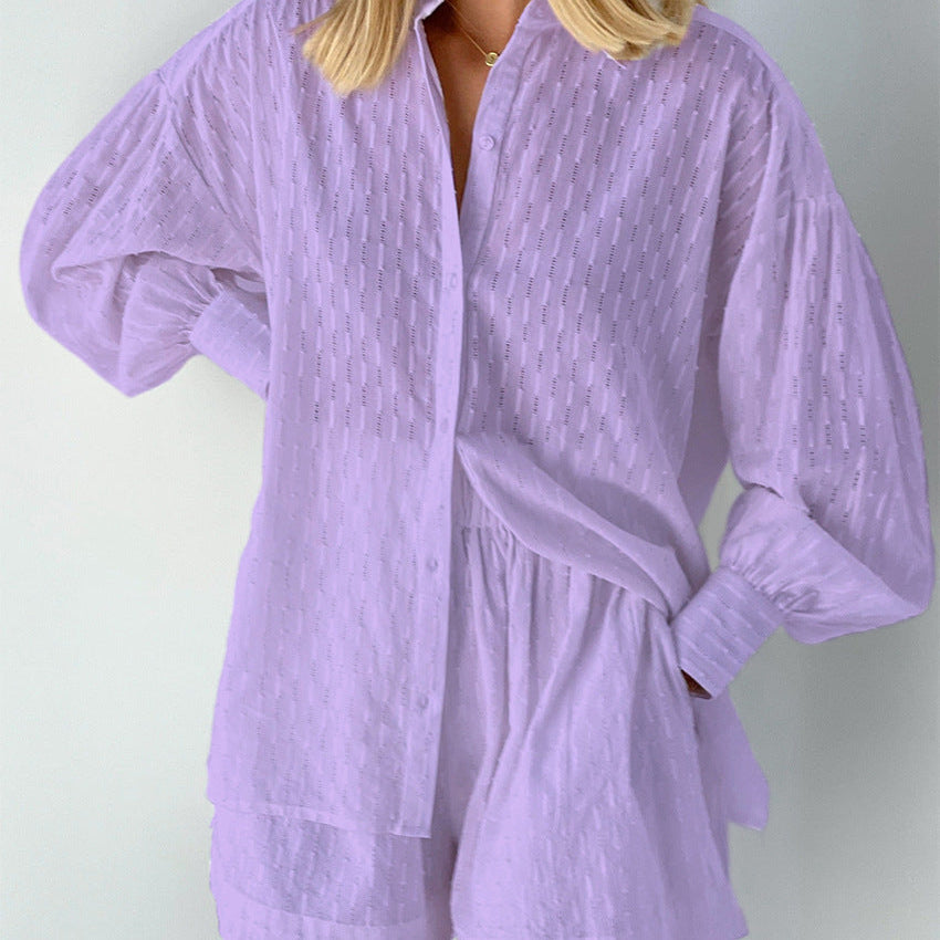 Elizabeth - Completo Camicia e Pantaloni Corti Leggeri
