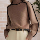 Donna | Maglione Elegante con Collo Alto