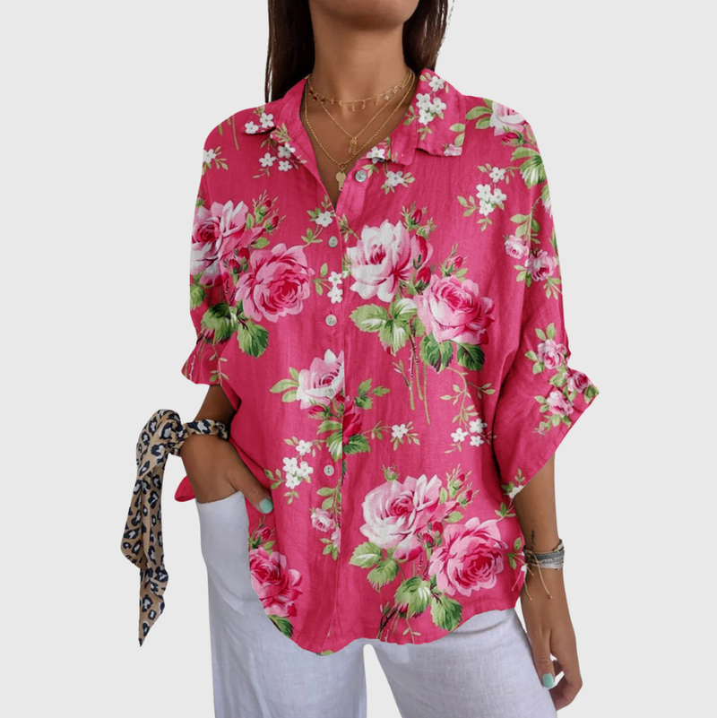 Blusa leggera e colorata con stampa