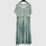 INDIGO | ABITO MIDI FLOREALE ELEGANTE