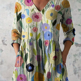 Louise | Blusa Lunga con Collo a V