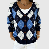 Cardigan in Maglia Confortevole Con Bottoni