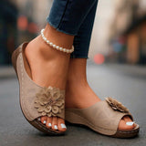 ROSALINA BLOSSOM SCARPE SLIP-ON IN PELLE
