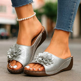 ROSALINA BLOSSOM SCARPE SLIP-ON IN PELLE