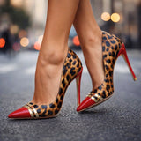 TACCHI A PUNTA CON MOTIVO LEOPARDO NATALIA MONROE