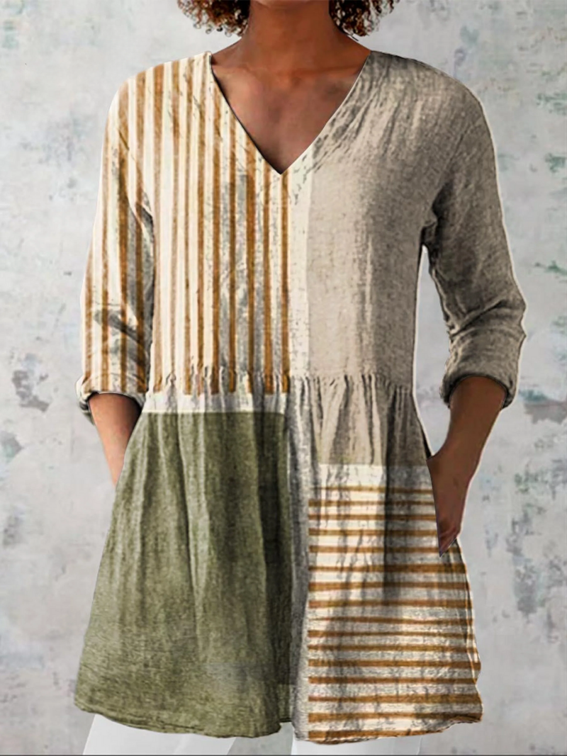 Camille | Blusa Lunga con Scollatura a V