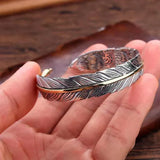Bracciale Regolabile Vintage con Piume