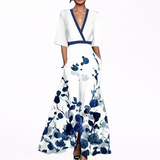 Valentina | Abito maxi elegante con scollatura profonda