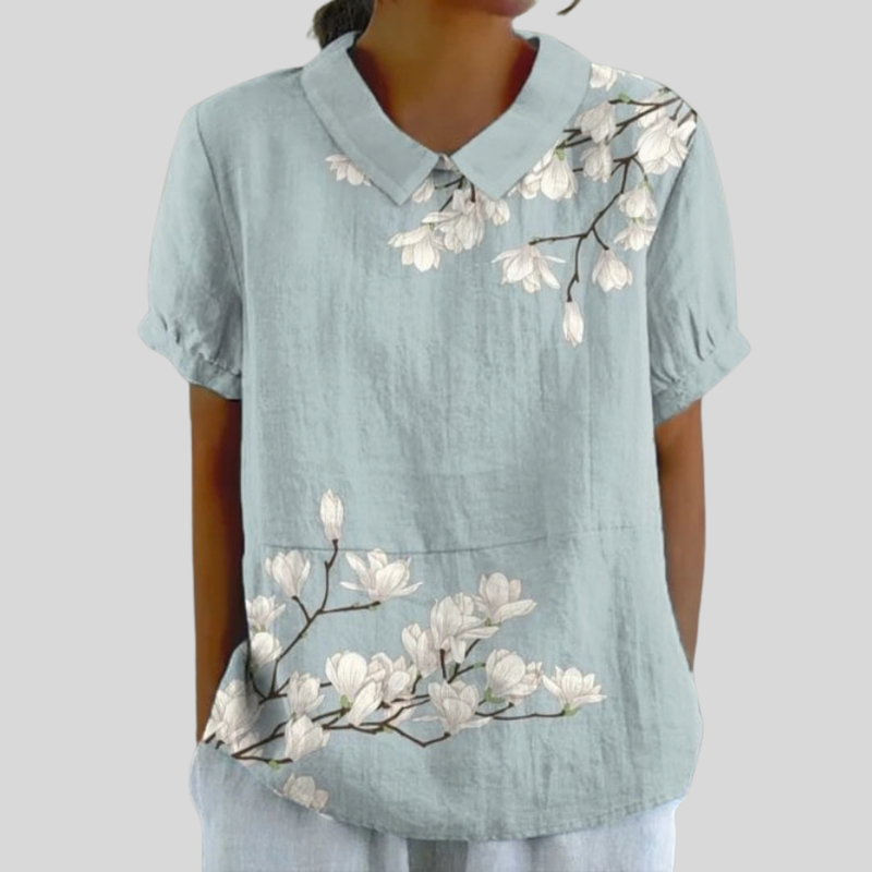 Top Floreale Confortevole ed Elegante