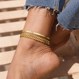 Set di Cavigliere Chunky Link 14k 2pz