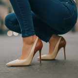 Scarpe con Tacco Celeste Arlo