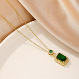 Collana Greta con Pietra di Smeraldo
