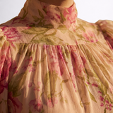 Rosario | Abito lungo a fiori in chiffon
