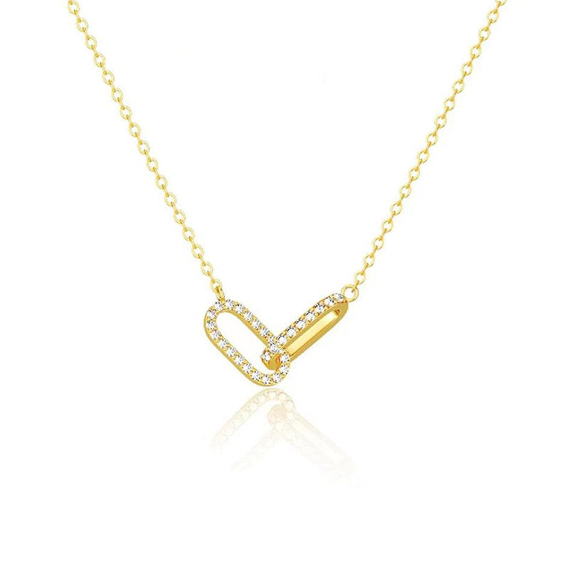 Pendente a Doppio Nodo Ovale con Diamante