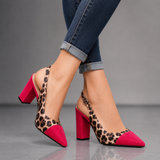 Scarlett tacchi con stampa leopardata