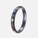 Anello in Argento Sterling con Design di Zampa