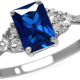 Anello in Zaffiro a Taglio Ottagonale
